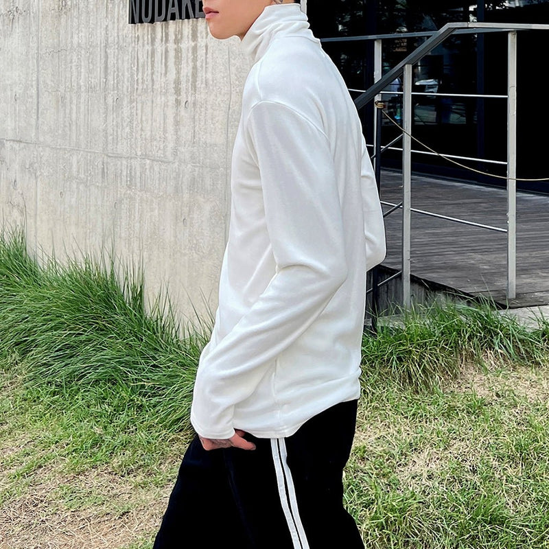 MODEFREAKのハイネックモノトーンカットソー mf2158の画像
