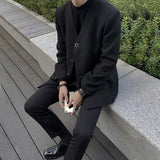 MODEFREAKのモノトーンVネックジャケット mf0532の画像