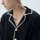 MODEFREAKのバイカラーVネックカーディガントップス mf1950の画像
