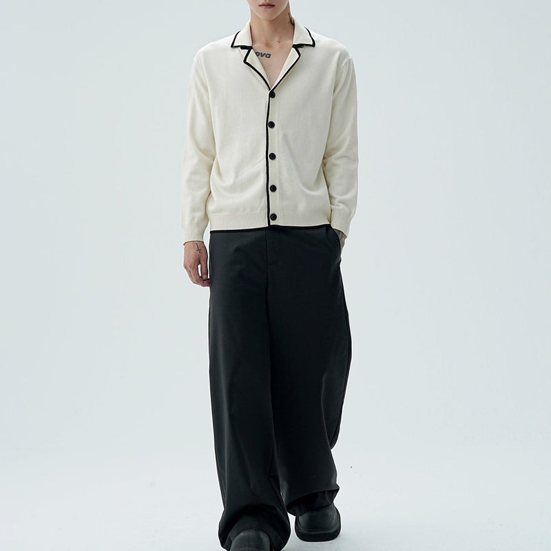 MODEFREAKのバイカラーVネックカーディガントップス mf1950の画像