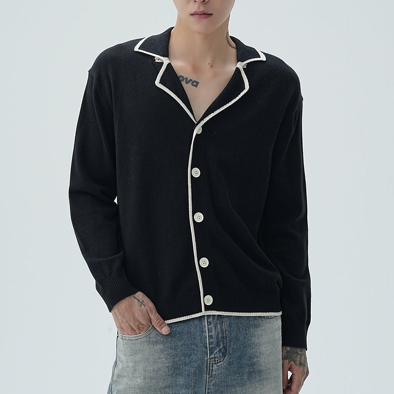 MODEFREAKのバイカラーVネックカーディガントップス mf1950の画像