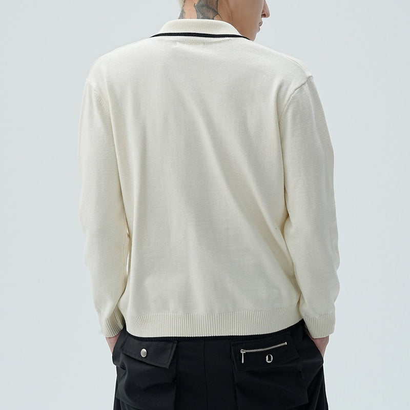 MODEFREAKのバイカラーVネックカーディガントップス mf1950の画像